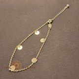 Bratara Fortuna , 19 cm placata aur 18K Brazilia cu stanta