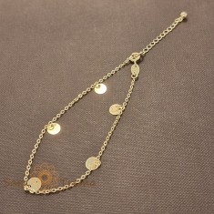 Bratara Fortuna , 19 cm placata aur 18K Brazilia cu stanta