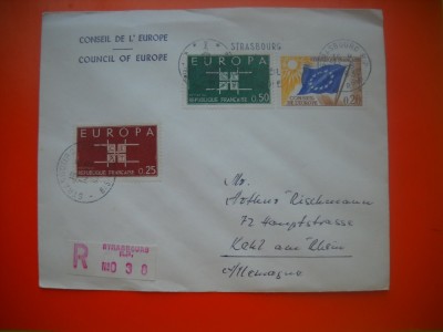 HOPCT PLIC S NR 558 CONSILIUL EUROPEI EUROPA CEPT 1963 -CIRCULAT foto