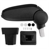 vidaXL Cotieră auto, negru, 11,5x32x(30-50) cm ABS