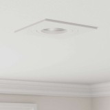 Spoturi &icirc;ncastrate 24 buc Pătrate GU10 Alb 91x91 mm