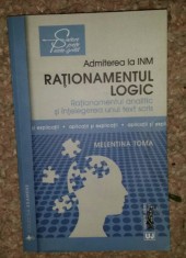 Melentina Toma Rationamentul logic Admiterea la INM foto