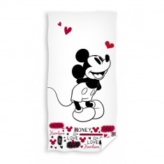 Prosop pentru copii din bumbac Mickey Mouse 70x140 cm MCT-02