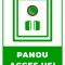 Semn de panou acces usi