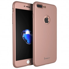 Husa Ipaky 360 Grade Ultra Slim iPhone 7 Plus Rose Gold Folie Sticla Inclusa foto