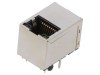 Conector RJ45 Ecranat ADAM TECH cu LED, THT, 8P8C, Soclu, Montare PCB, Transformator Separare