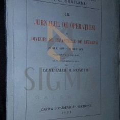 JURNALUL DE OPERATIUNI AL DIVIZIEI DE INFANTERIE DE REZERVA 23 IULIE 1877 29 IULIE 1878