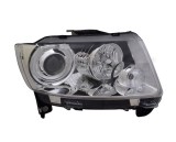Far JEEP COMPASS (PK), 03.2011-08.2014; GRAND CHEROKEE (WK2), 07.2010-07.2013, TYC, fata, partea dreapta, tip bec H9+P27/7W; electric; argintiu; cu m