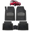 Covorase Auto Tip Tavita Fiat Panda II (2003-2012) Cauciuc Carbon, Margine Protectie 3cm, Reciclabil