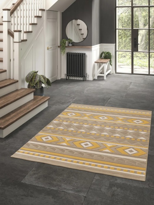 Covor Belgian, Rio 24514, Bej/Galben, Diverse Dimensiuni - 120x170 cm