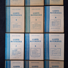 Carte - Gazeta Matematica, anul LXXXIII, Nr.1-12 Serie completa, 1978