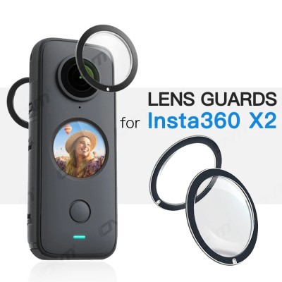 Protectie obiective lentile de sticla pentru camera video sport Insta360 ONE X2 foto