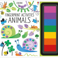 Usborne Fingerprint Activities Animals,Fiona Watt - Editura Usbourne; International Edition