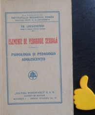 Elemente de pedagogie sexuala Psihologia si pedagogia adolescentei Loewenstein foto