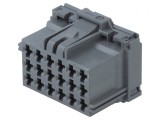 Conector Automotive MCP 2.8 Mamă Gri pentru Cablu PIN 18