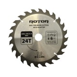 Disc taiat lemn ROTOR 250*30/25,4 cu adaptor 24T Innovative ReliableTools