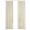 Draperii opace, 2 buc., crem, 140x245 cm, catifea, cu carlige