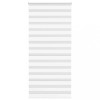 VidaXL Jaluzea tip zebra alb lățime țesătură 105,9 cm poliester