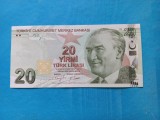 Turcia 20 Lire 2009 ( 2022 ) - Seria G 001 539420 , Necirculata