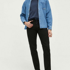 Abercrombie & Fitch jeansi 90's Slim barbati, culoarea negru