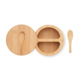Cutie din bambus pentru sare si