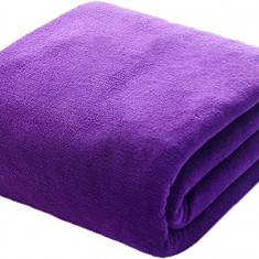 Prosop din microfibra super absorbant cu uscare rapida, 100 x 50 cm, culoare Violet