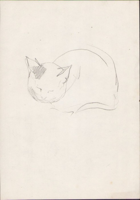 A1589 Schiță de Dimitrie &bdquo;Puiu&rdquo; Eitel, perioada interbelică, nesemnată