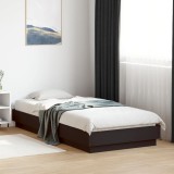 vidaXL Cadru de pat, negru, 90x200 cm, lemn prelucrat 839603