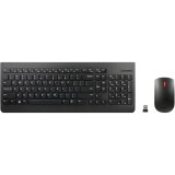 Kit tastatura + mouse wireless Lenovo Essential, Negru