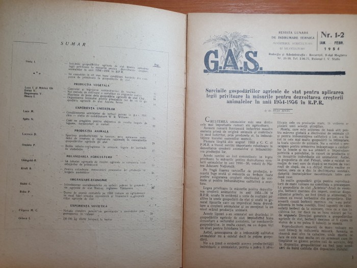 revista gospodariile agricole de stat ianuarie-februarie 1954-gospodaria cluj