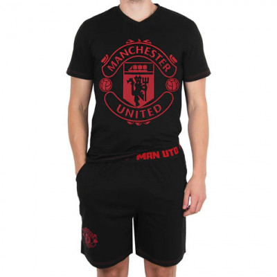 Manchester United pijamale de bărbați Short Crest black - S foto