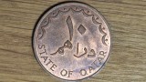 R10 Qatar - moneda de colectie exotica - 10 dirhami / dirhams 1973 bronz - an unic !, Asia