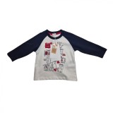 Camasa Copii Chicco Albastru Alb 9 Luni, Marime universala, Multicolor