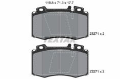 TEXTAR 2327102 Q+ set placute frana,frana disc foto