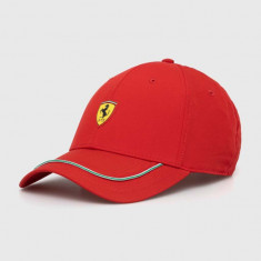 Puma șapcă Ferrari culoarea roșu, cu imprimeu, 025200 25200