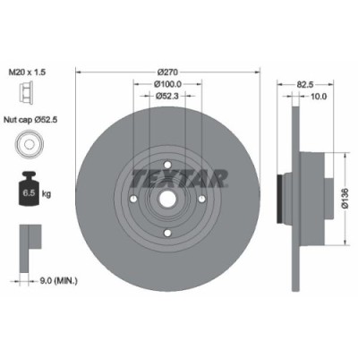 Textar Disc frana PRO foto
