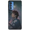Husa compatibila cu Motorola G100 model Night Silence Tanjiro Demon Slayer, Silicon, TPU, Viceversa, Transparent, Carcasa
