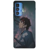 Husa compatibila cu Motorola G100 model Night Silence Tanjiro Demon Slayer, Silicon, TPU, Viceversa