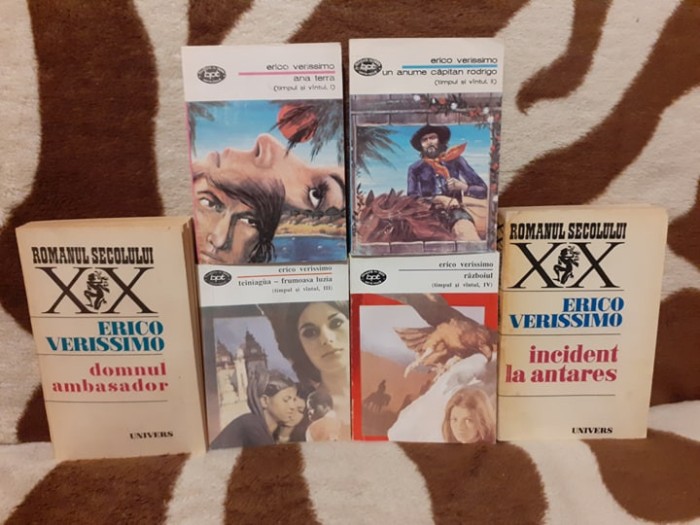 TIMPUL SI VANTUL/DOMNUL AMBASADOR/INCIDENT LA ANTARES-ERICO VERISSIMO (6 VOL)