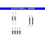 Set accesorii reparatie saboti frana mana Ate 03013792552, parte montare : punte spate