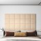 vidaXL Panouri de perete 12 buc. crem 30x30 cm material textil 1,08 m&sup2;