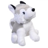 Jucărie Plus, Husky, 13 cm, Gri-Alb, Oem