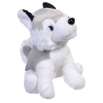 Jucărie Plus, Husky, 13 cm, Gri-Alb foto