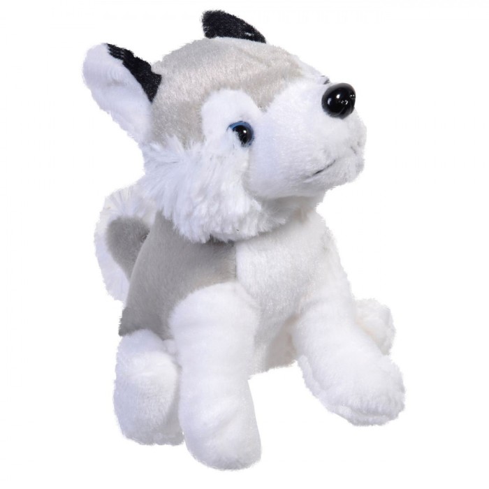 Jucărie Plus, Husky, 13 cm, Gri-Alb