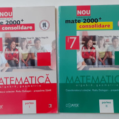 Mate 2000+ - Matematica Algebra, Geometrie Consolidare Clasa a 7-a Partea I + II