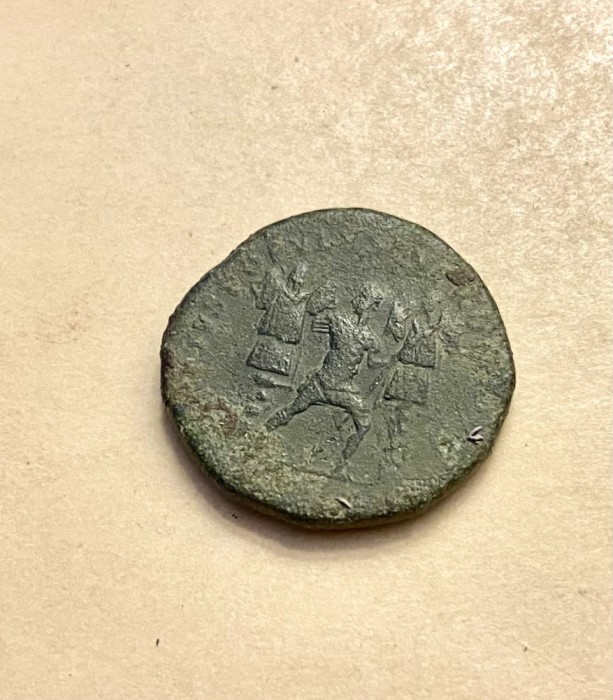 Moneda romană Dupondius Traian