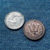 2n - Lot 1 Cent + 10 Cents 1998 Barbados / 2 monede, America de Nord