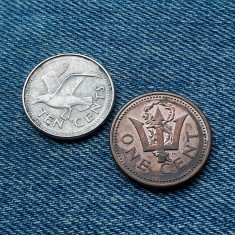2n - Lot 1 Cent + 10 Cents 1998 Barbados / 2 monede