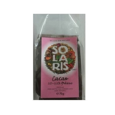 Cacao 20-22% grasime Solaris 75gr foto