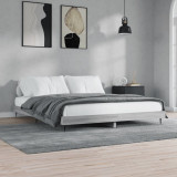 Cadru de pat, gri sonoma, 180x200 cm, lemn prelucrat, vidaXL